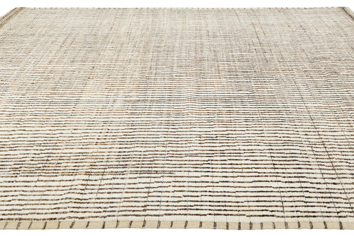 Modern Moroccan Wool Rug 9 X 12