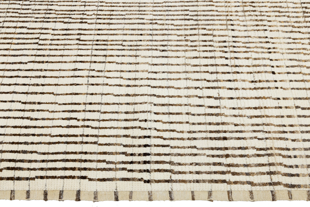 Modern Moroccan Wool Rug 9 X 12