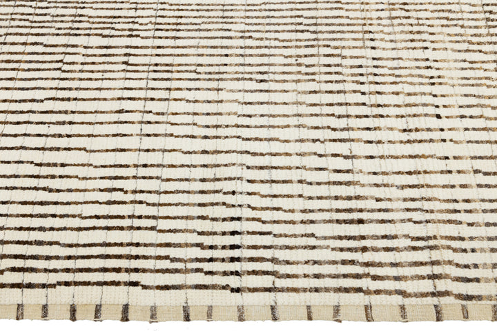 Modern Moroccan Wool Rug 9 X 12