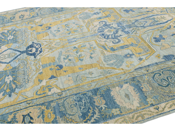 Modern Bidjar Wool Rug 9 X 11