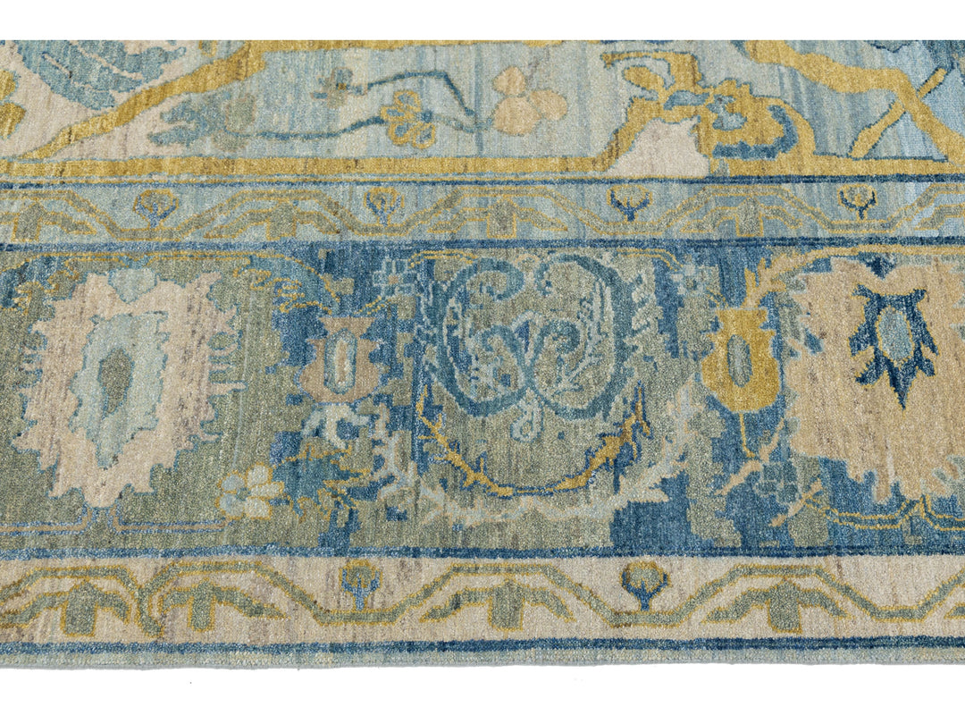 Modern Bidjar Wool Rug 9 X 11