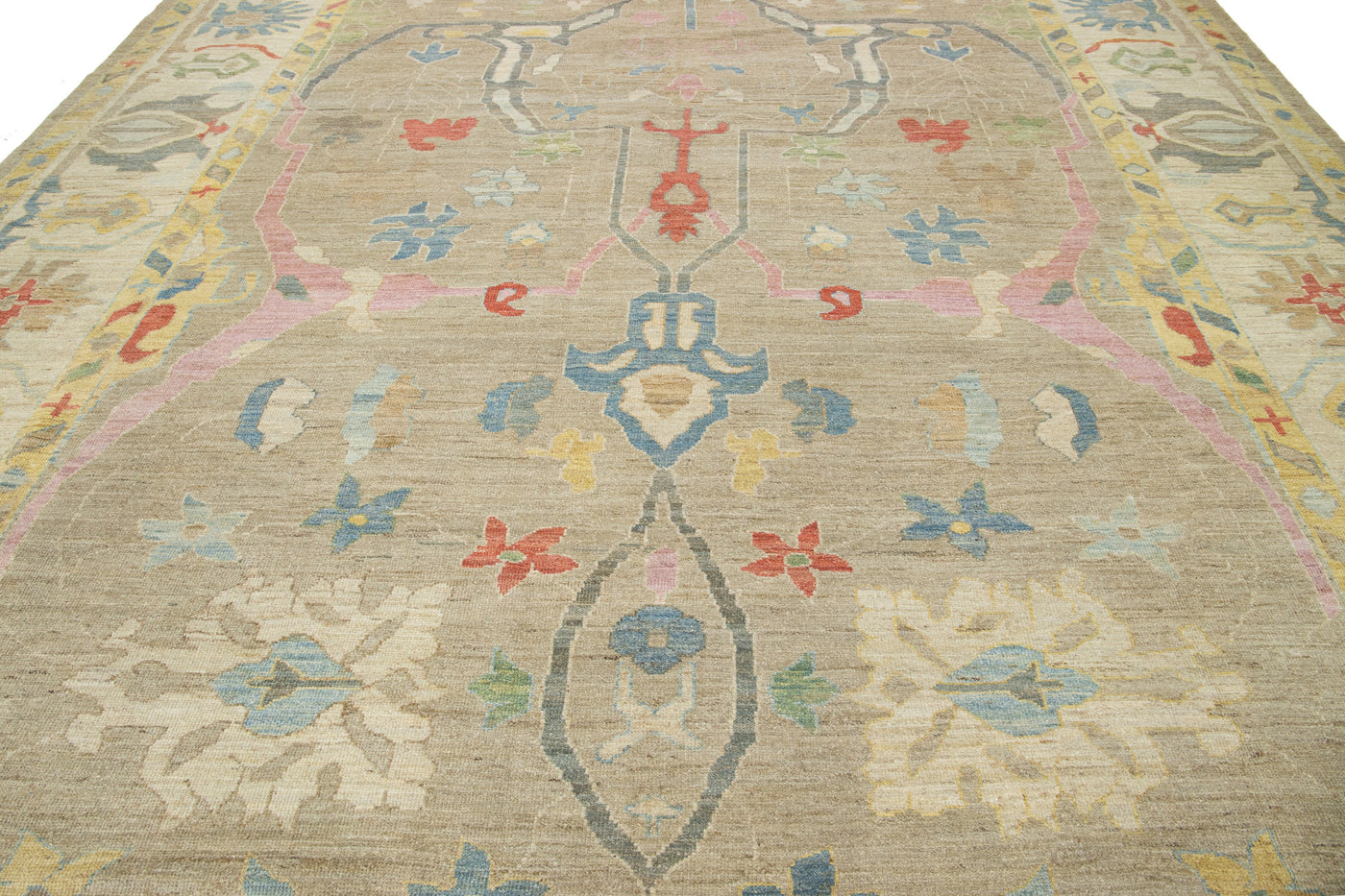 Modern Sultanabad Wool Rug 12 X 16