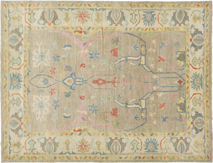 Modern Sultanabad Wool Rug 12 X 16