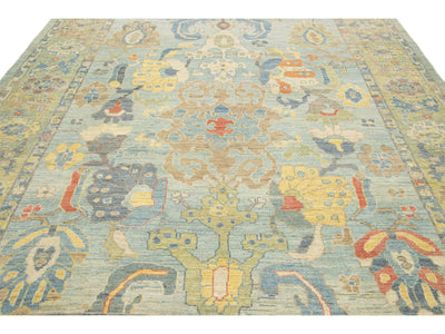 Modern Sultanabad Wool Rug 9 X 12