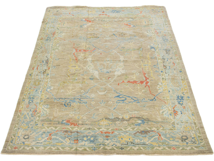 Modern Sultanabad Wool Rug 8 X 12
