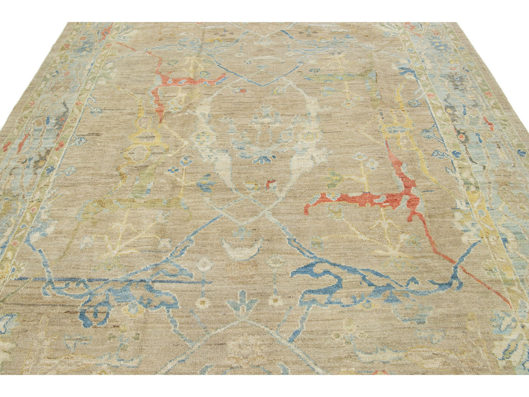 Modern Sultanabad Wool Rug 8 X 12