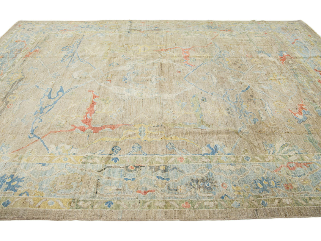 Modern Sultanabad Wool Rug 8 X 12