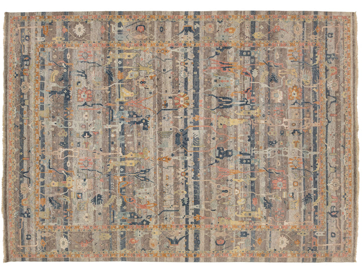Modern Bidjar Wool Rug 13 X 18