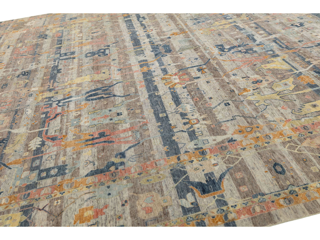 Modern Bidjar Wool Rug 13 X 18