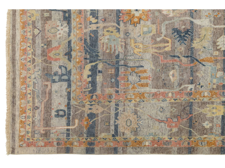 Modern Bidjar Wool Rug 13 X 18