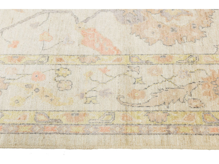 Modern Oushak Wool Rug 9 X 12