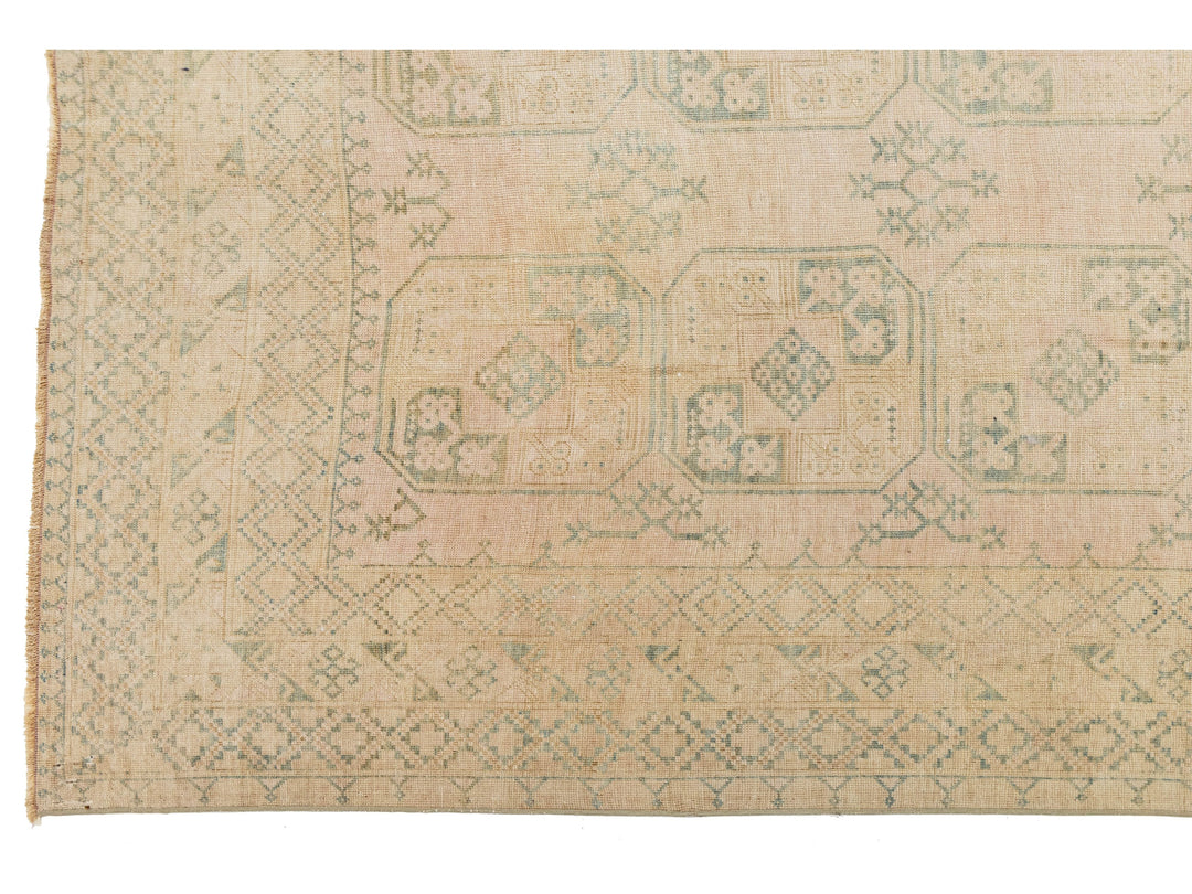 Antique Turkmen Wool Rug 10 X 14