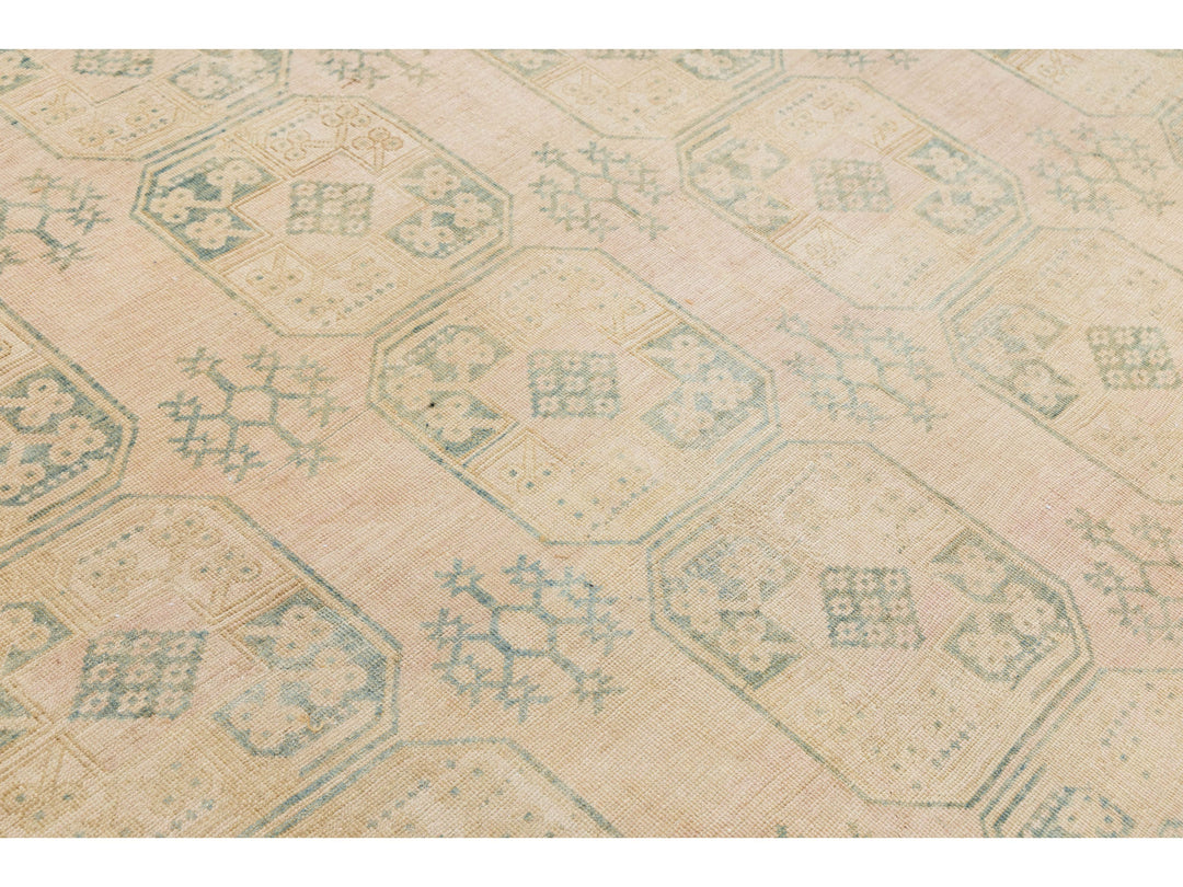 Antique Turkmen Wool Rug 10 X 14