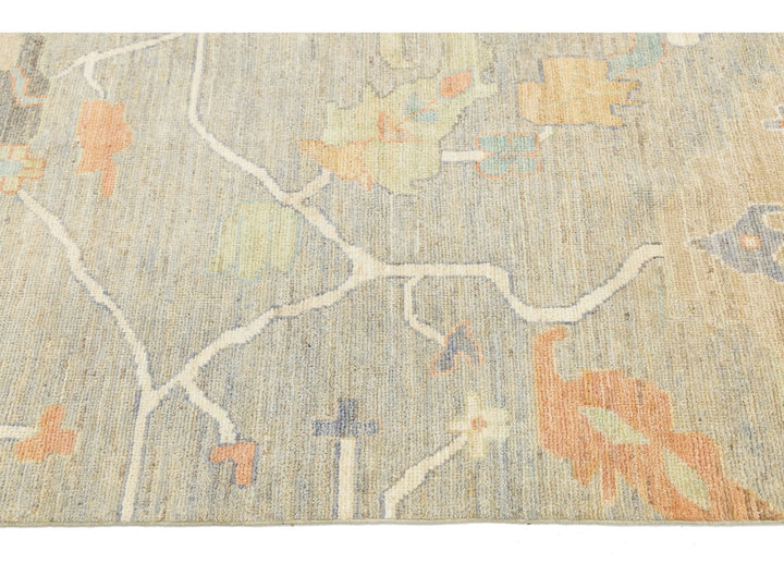 Modern Oushak Wool Rug 8 X 10