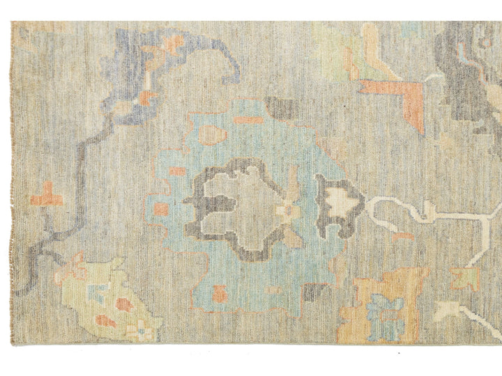 Modern Oushak Wool Rug 8 X 10