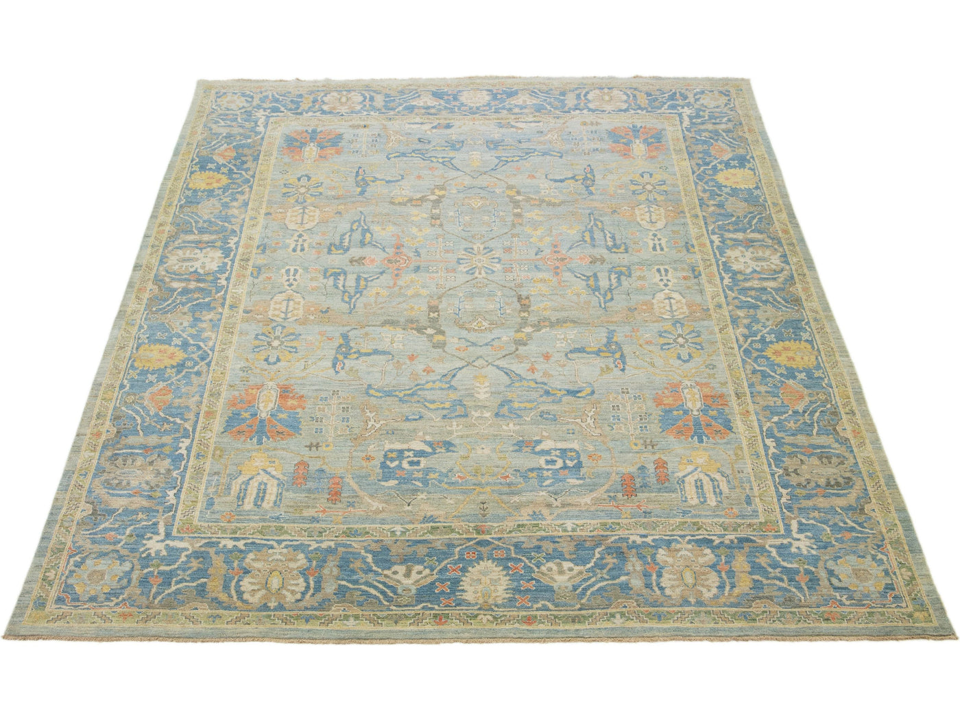 Modern Sultanabad Wool Rug 12 X 15