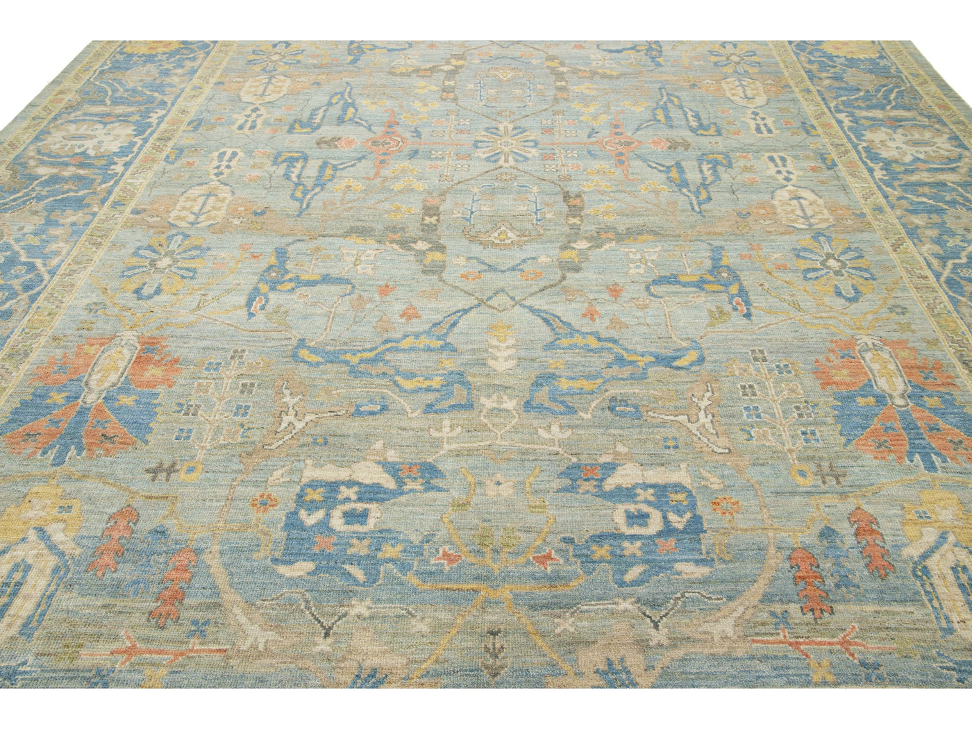 Modern Sultanabad Wool Rug 12 X 15