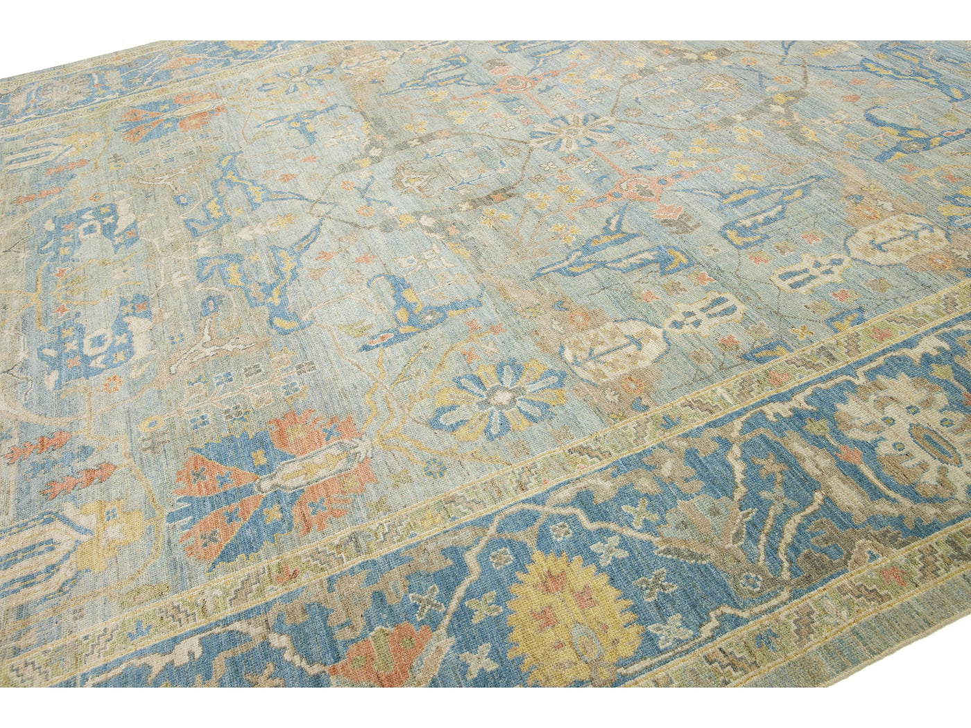 Modern Sultanabad Wool Rug 12 X 15