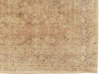 Antique Tabriz Wool Rug 11 X 16