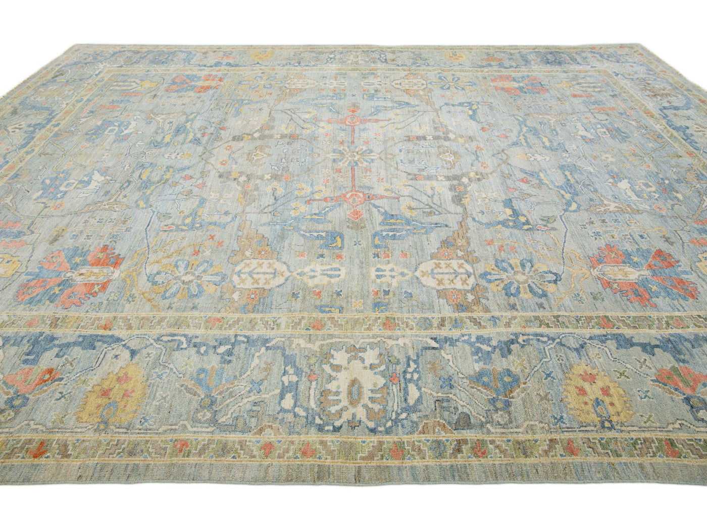 Modern Sultanabad Wool Rug 12 X 15