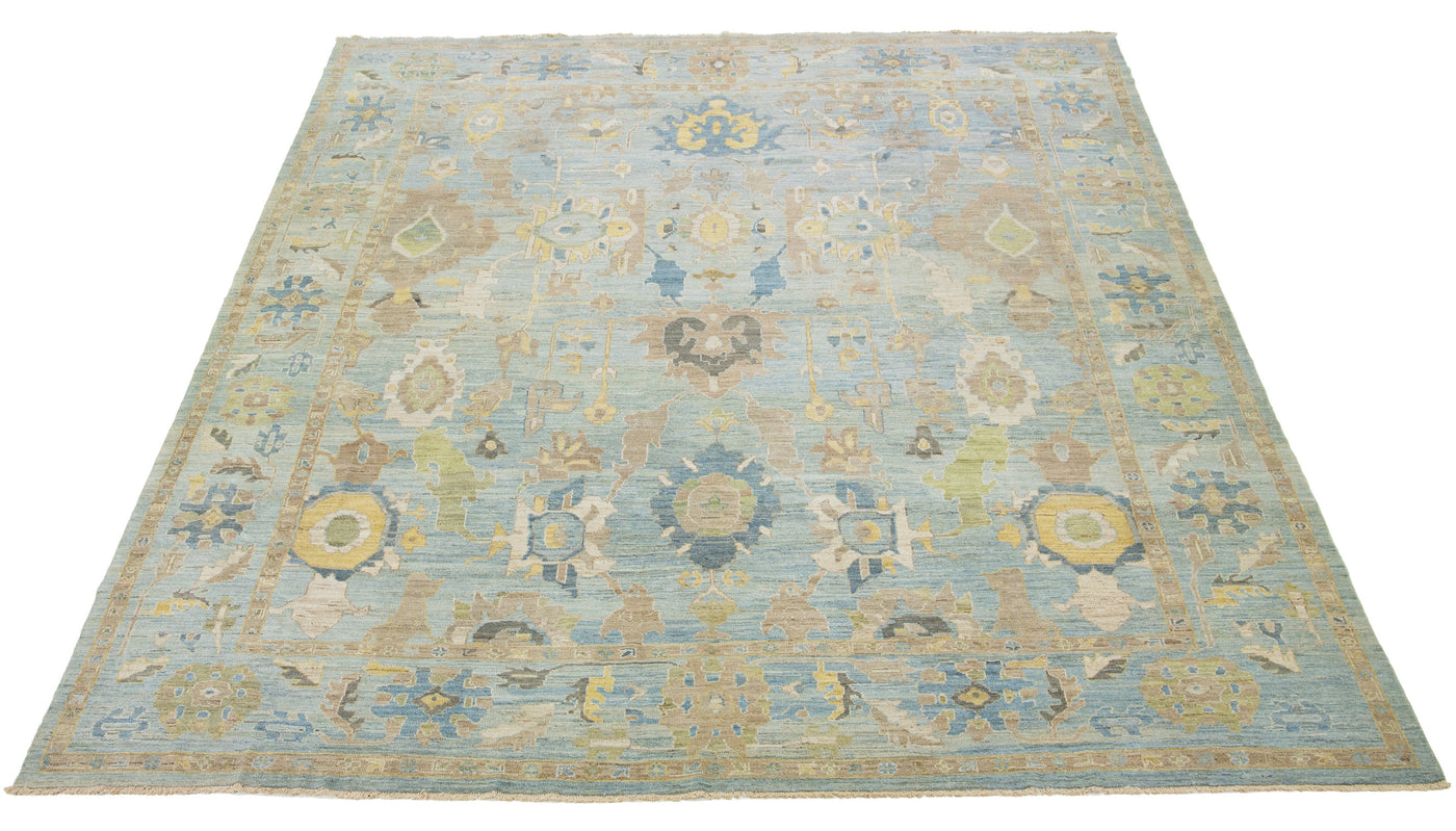 Modern Sultanabad Wool Rug 13 X 16