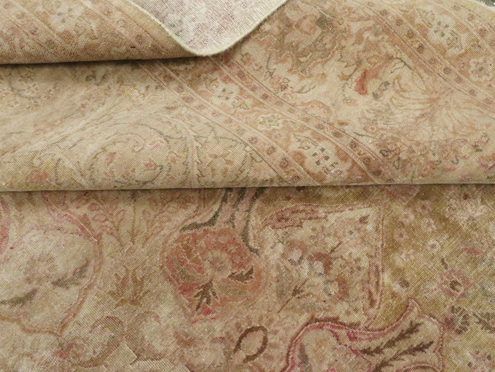 Antique Tabriz Wool Rug 11 X 15