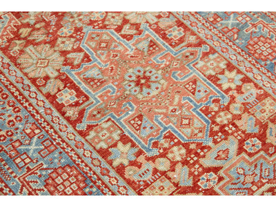 Antique Heriz Wool Runner 3 X 11