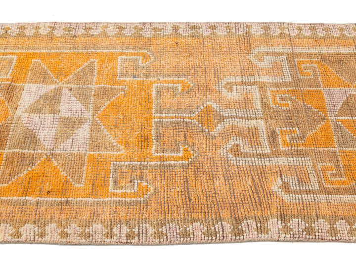 Vintage Turkish Wool Runner Rug 3 X 11