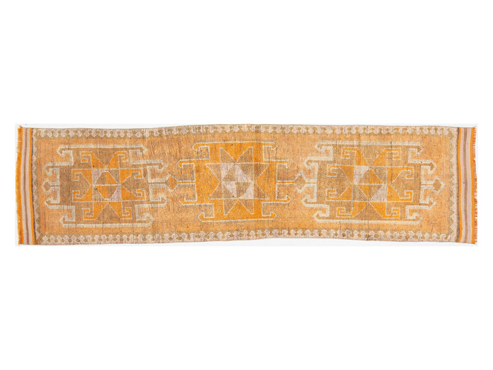 Vintage Turkish Wool Runner Rug 3 X 11