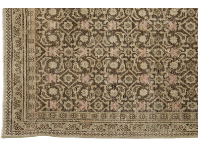 Antique Malayer Wool Runner 3 X 13