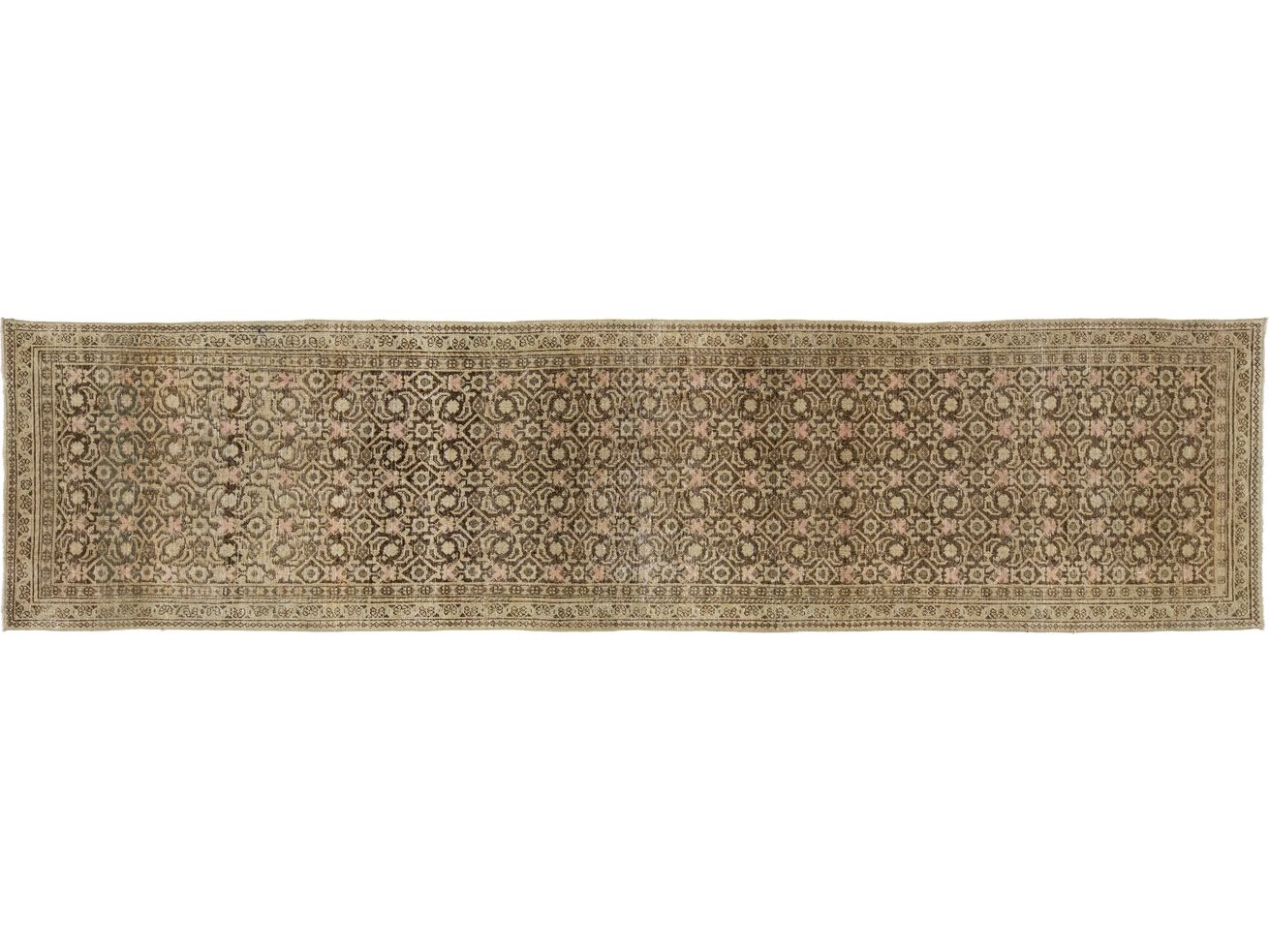 Antique Malayer Wool Runner 3 X 13