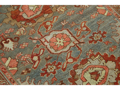 Antique Heriz Wool Runner 3 X 14