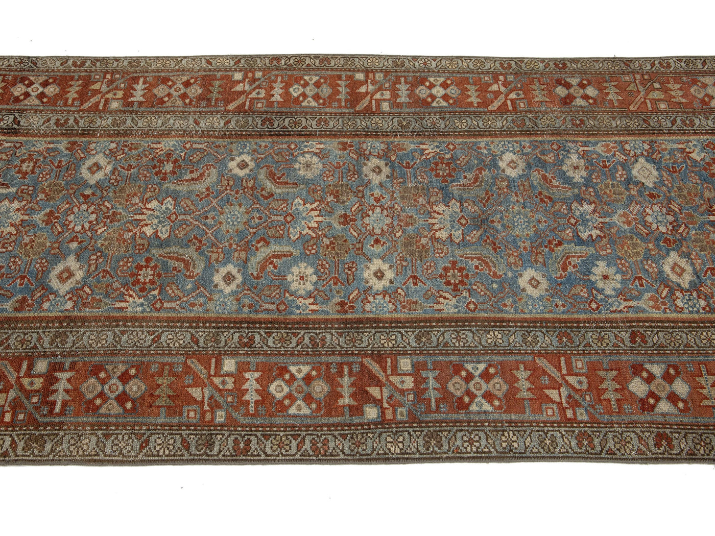 Antique Malayer Wool Runner 3 X 13