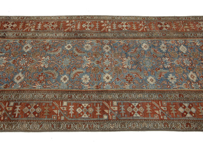 Antique Malayer Wool Runner 3 X 13