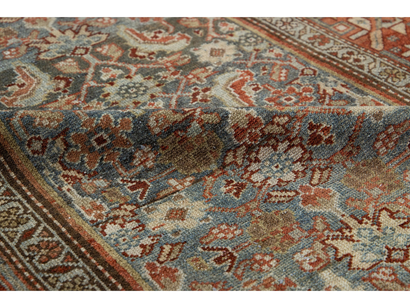 Antique Malayer Wool Runner 3 X 13