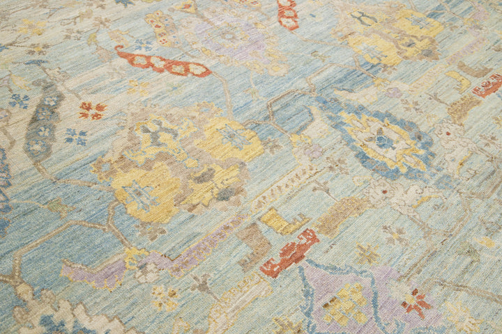 Modern Sultanabad Wool Rug 13 X 17