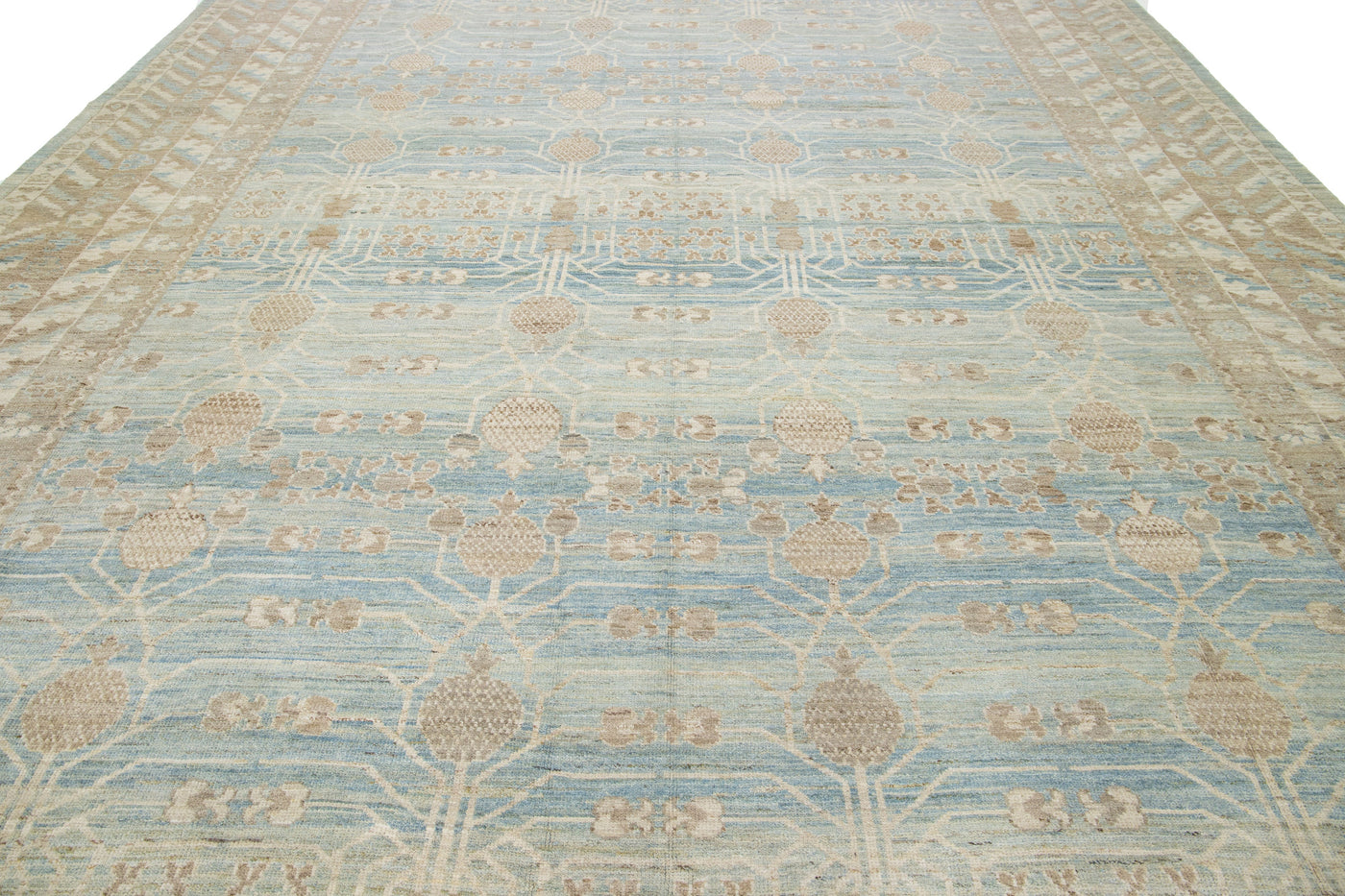 Modern Khotan Wool Rug 13 X 16