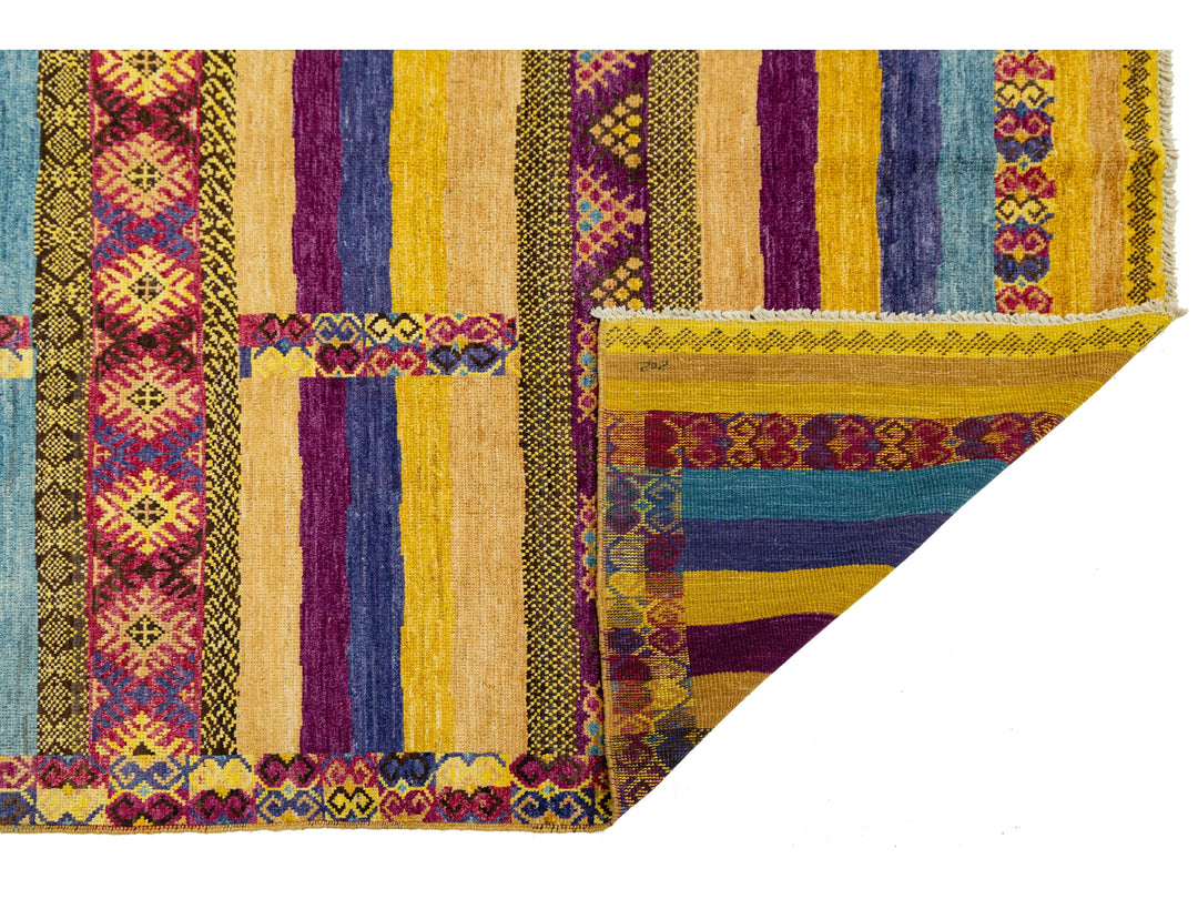 Modern Moroccan Wool Rug 9 X 12