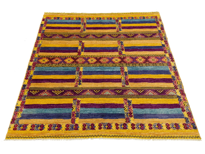 Modern Moroccan Wool Rug 9 X 12