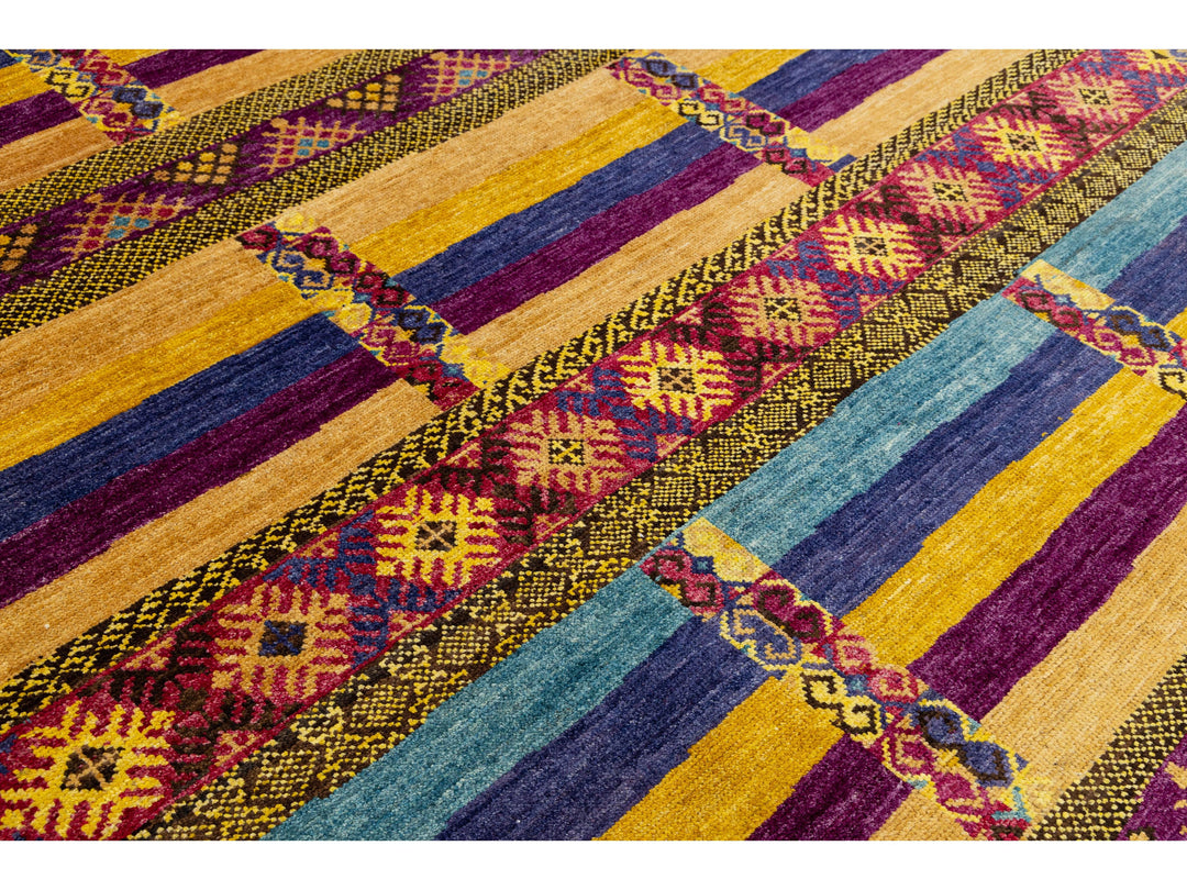 Modern Moroccan Wool Rug 9 X 12