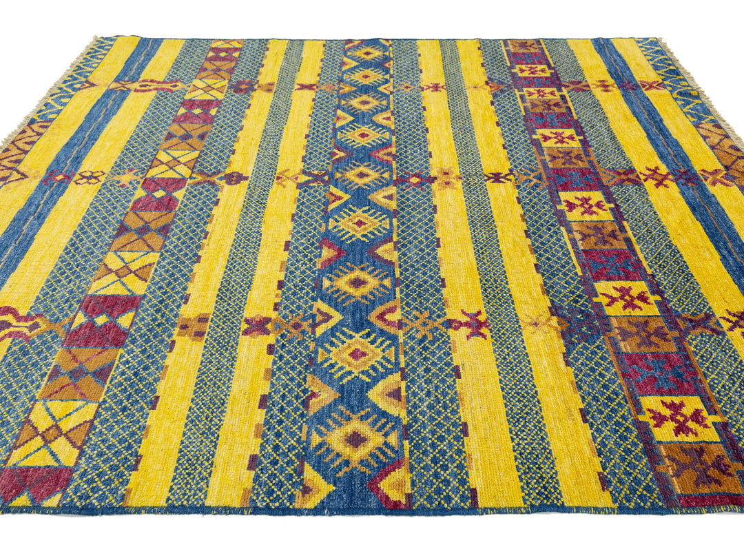 Modern Moroccan Wool Rug 8 X 10