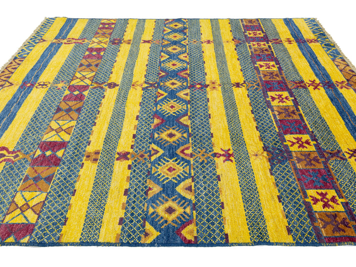 Modern Moroccan Wool Rug 8 X 10