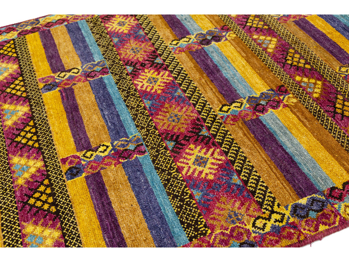 Modern Moroccan Wool Rug 6 X 9