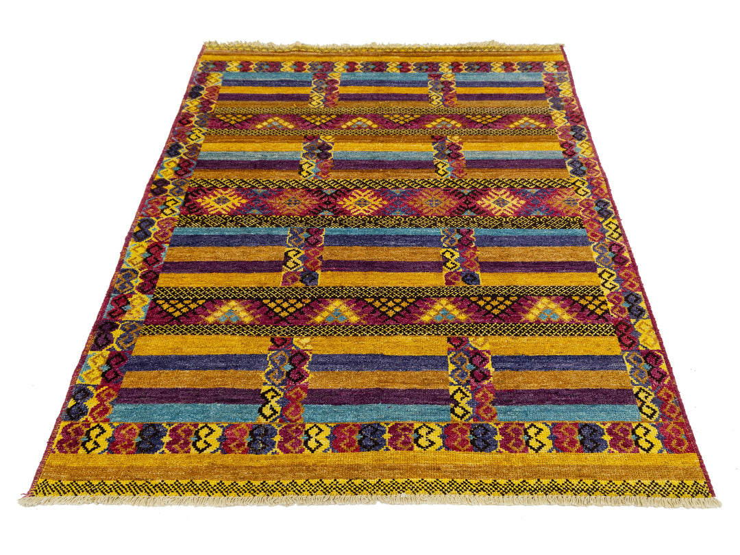 Modern Moroccan Wool Rug 6 X 9