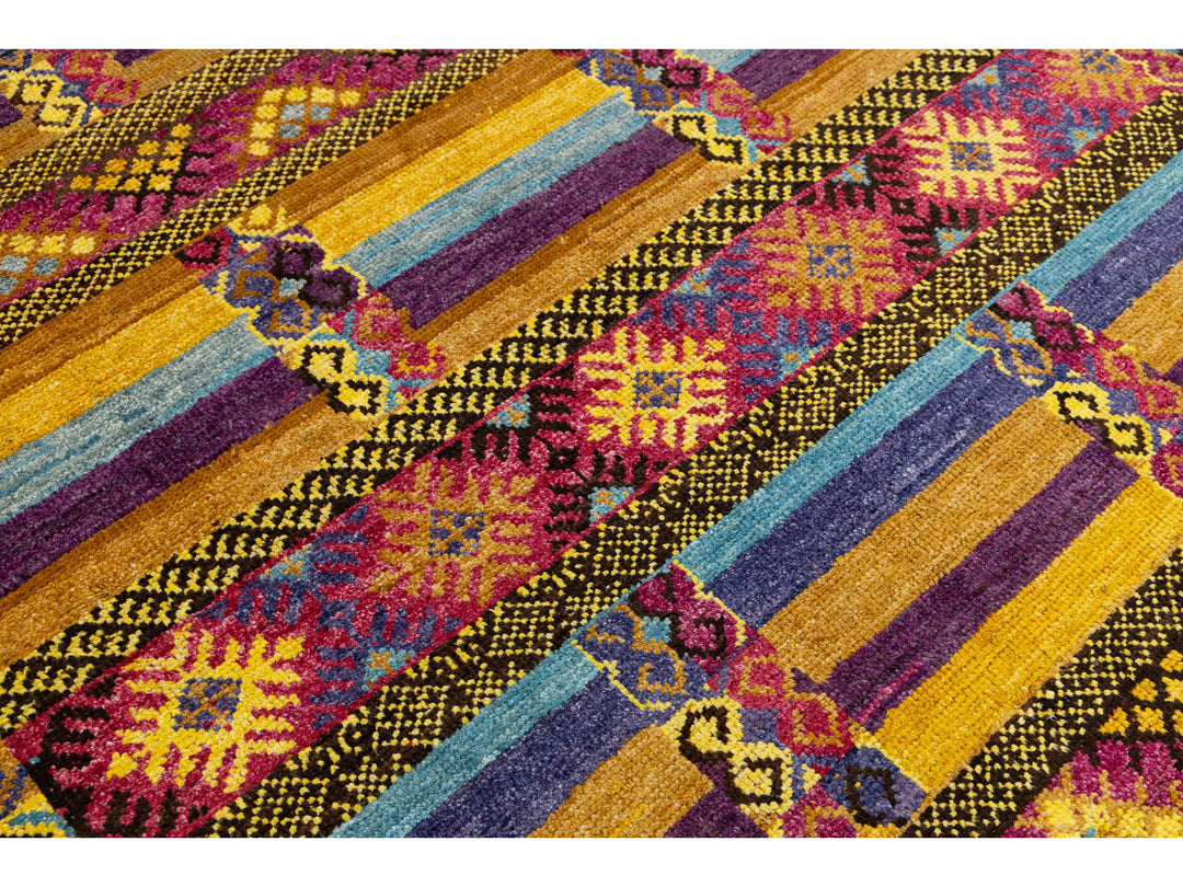 Modern Moroccan Wool Rug 6 X 9