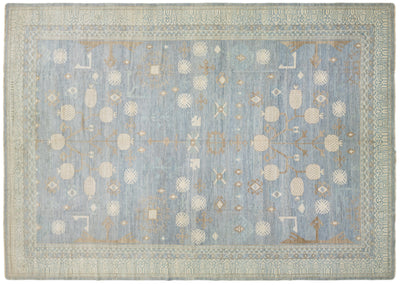 Modern Khotan Wool Rug 16 X 23