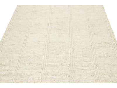 Modern Soumak Natural Jute Rug 5 X 8