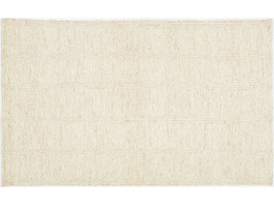 Modern Soumak Natural Jute Rug 5 X 8