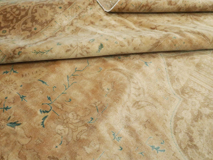 Antique Tabriz Wool Rug 13 X 16