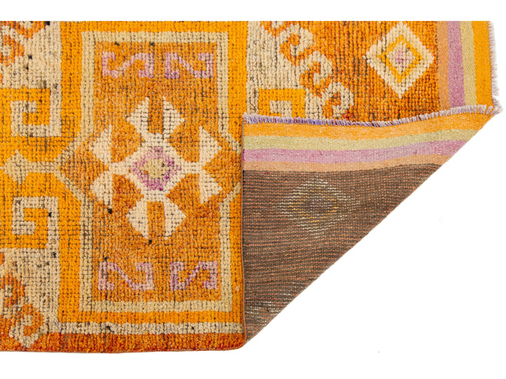 Vintage Turkish Wool Runner Rug 3 X 12